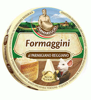 Formaggini spreadable portions with Parmigiano Reg